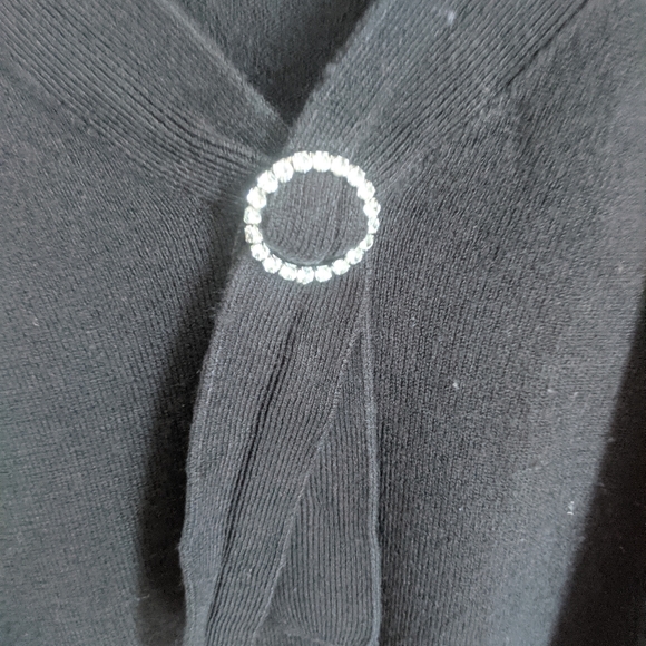 Raisey XL Black Sweater with Crystal Detail. - Picture 3 of 4
